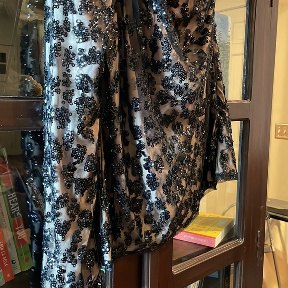 Express sequin 1 sleeve womens top size Small - Picture 3 of 10